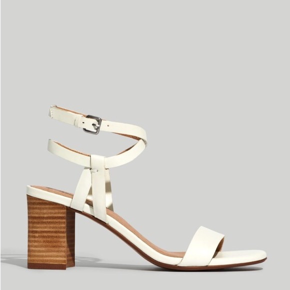 Madewell Elegant off White Block Heel Sandals size 7 - Picture 3 of 14